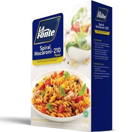 

NEW ITEM LA FONTE SPIRAL MACARONI 210 225G BAHAN MASAK