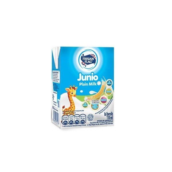 

NEW ITEM MINUMAN FRISIAN FLAG UHT JUNIO PLAIN 110ML