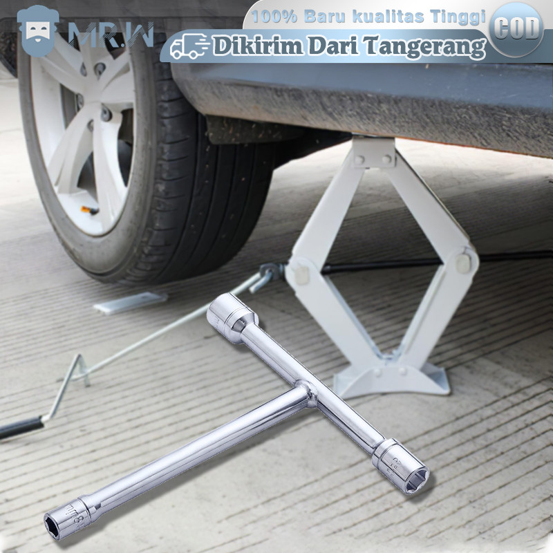 Kunci T Mini Ukuran 8 10 12mm Kunci Sok T Putih Chrome Vanadium Cocok Mobil Motor