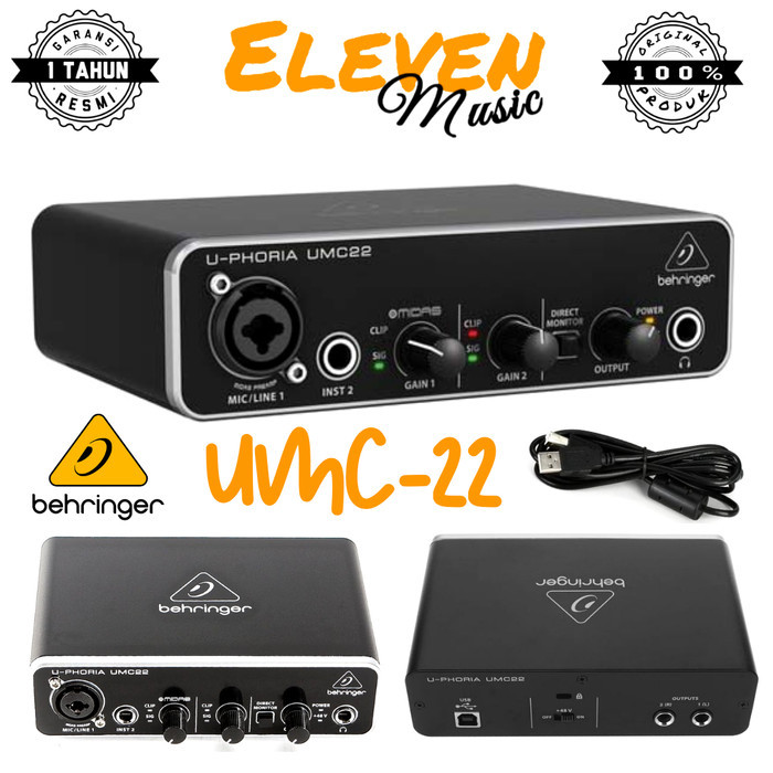 SALE - soundcard behringer umc22 umc 22 soundcard