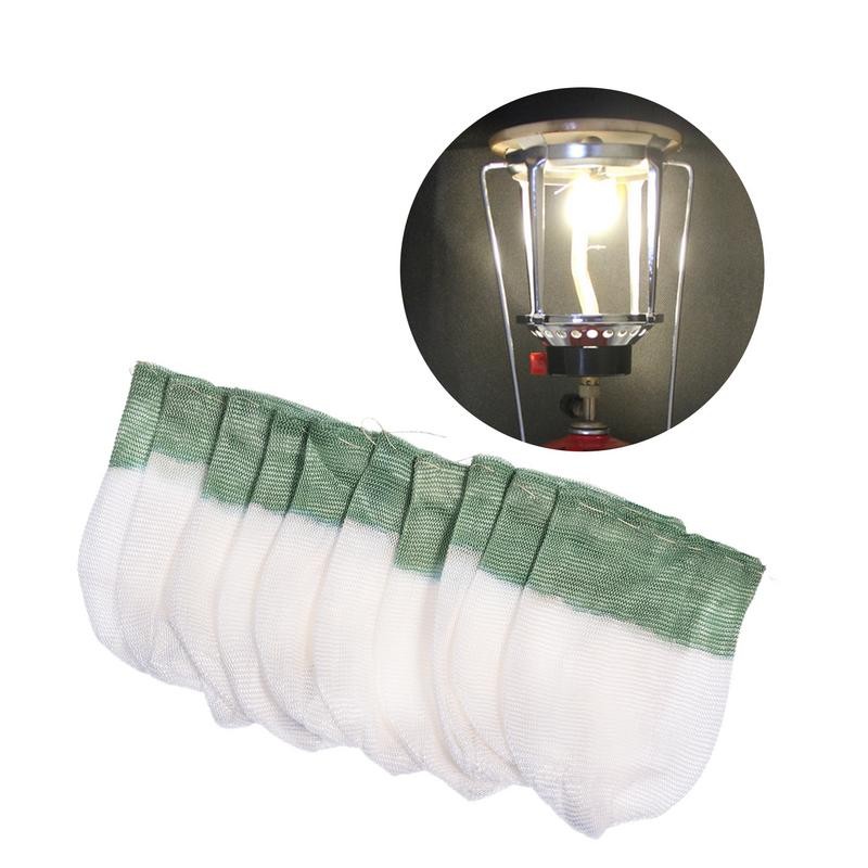 10pcs 7cm/9cm Kerosene Lantern Lights Mantles Mesh Gauze Oil Gas Lamp Mantle Cover Tools Cotton Yard