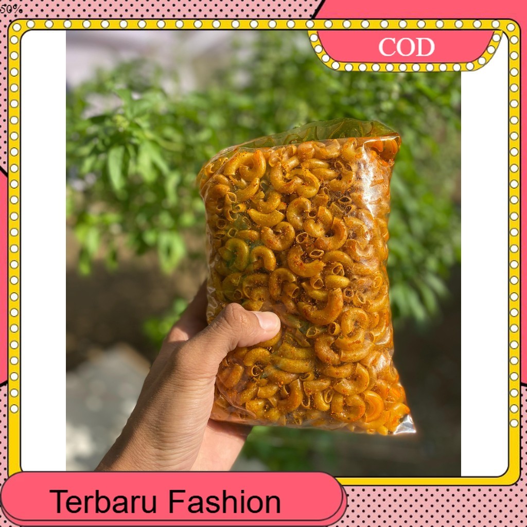 

250 Gram Makaroni Cikruh Full Bumbu Daun Jeruk Terbaru Makaroni Pedas