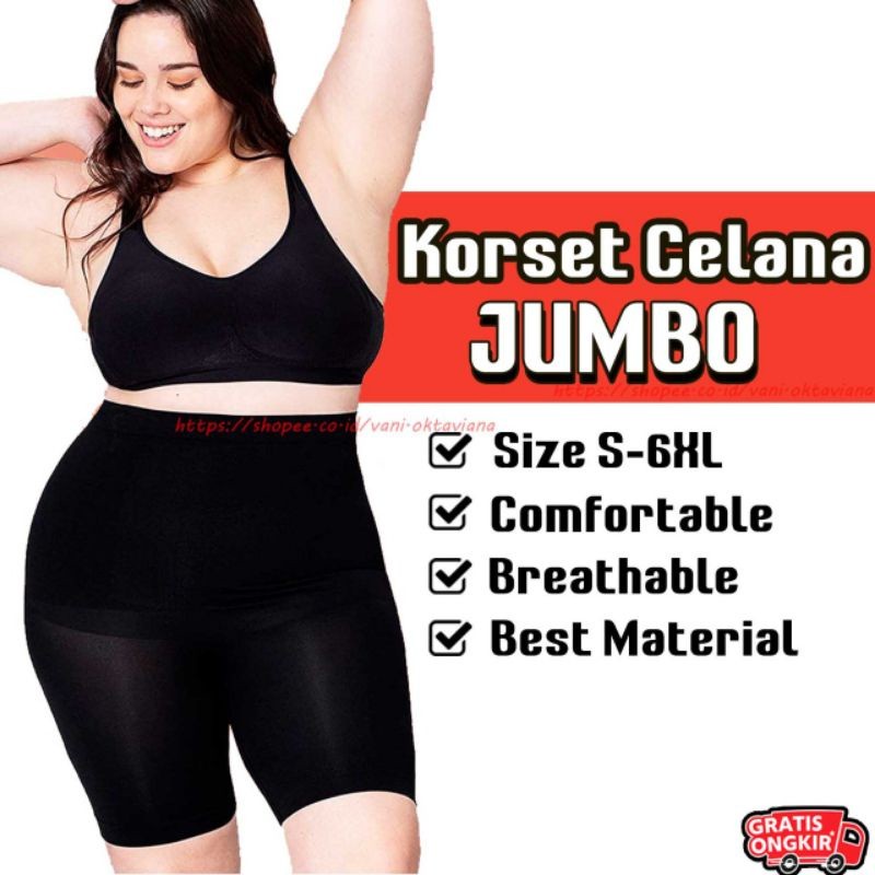 DHOLISHOP.ID Korset Celana Pelangsing Perut Paha Celana Pelangsing Panjang Korset Pelangsing Uk S-5X