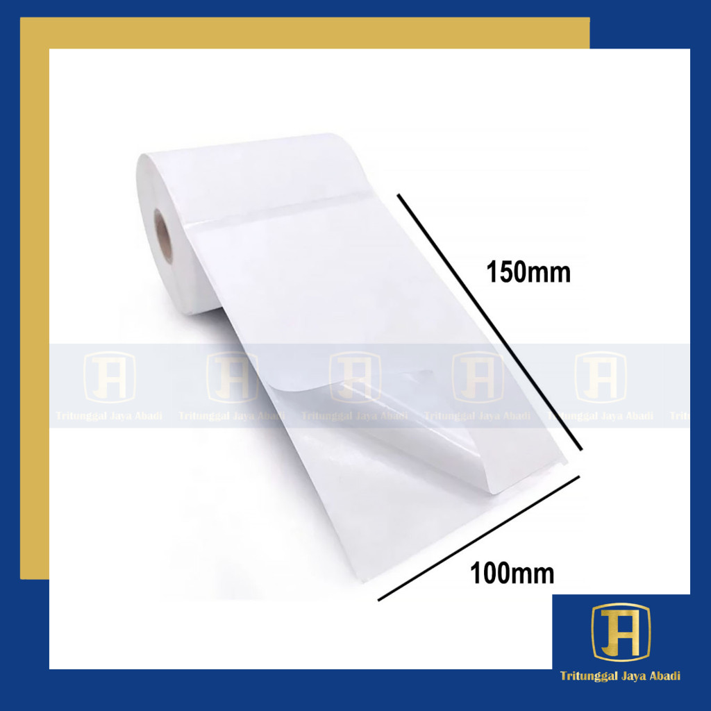 

Kertas Thermal Label Stiker 1Rangkap 100mm x 150mm Semi Coated – Waterproof & Tanpa Ribbon