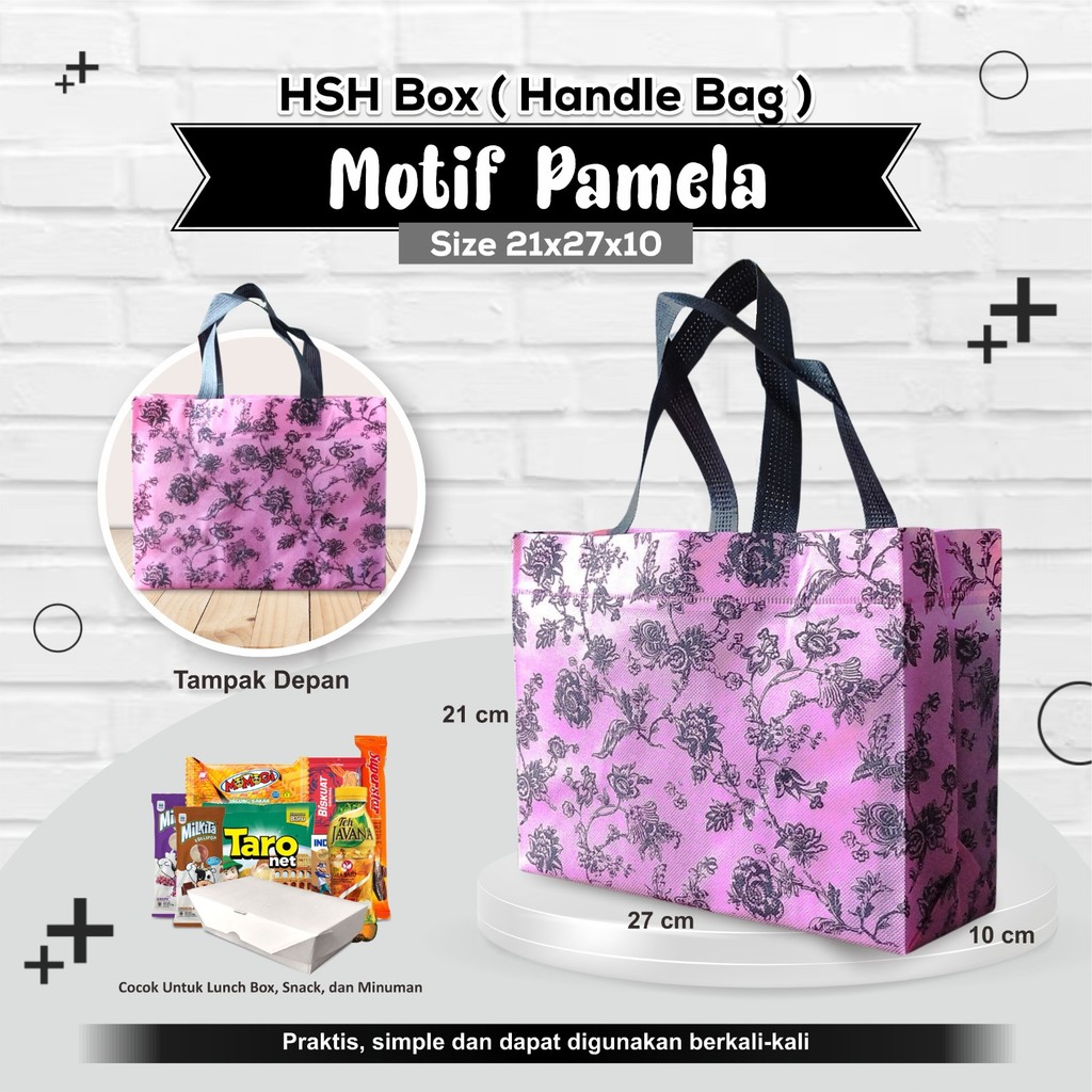 

[LUSINAN] Tas Goodiebag Murah | Tas Souvenir Tas Box Kue | Goodie Bag Tas Brownies 21x27x10