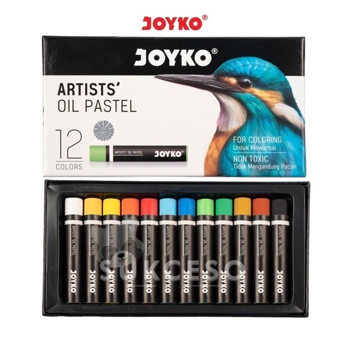 

Joyko Artists Oil Pastel OP-12ART / Crayon Krayon Minyak 12 Warna Colors Murah Berkualitas