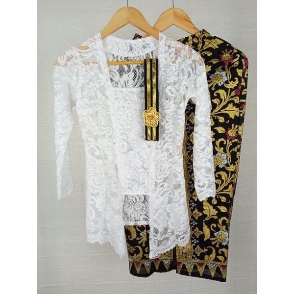 GK Setelan Kebaya Bali Modern Wanita Obi Rok Prada Grosir Murah Set Kebaya Brukat Atasan Kebaya Brok