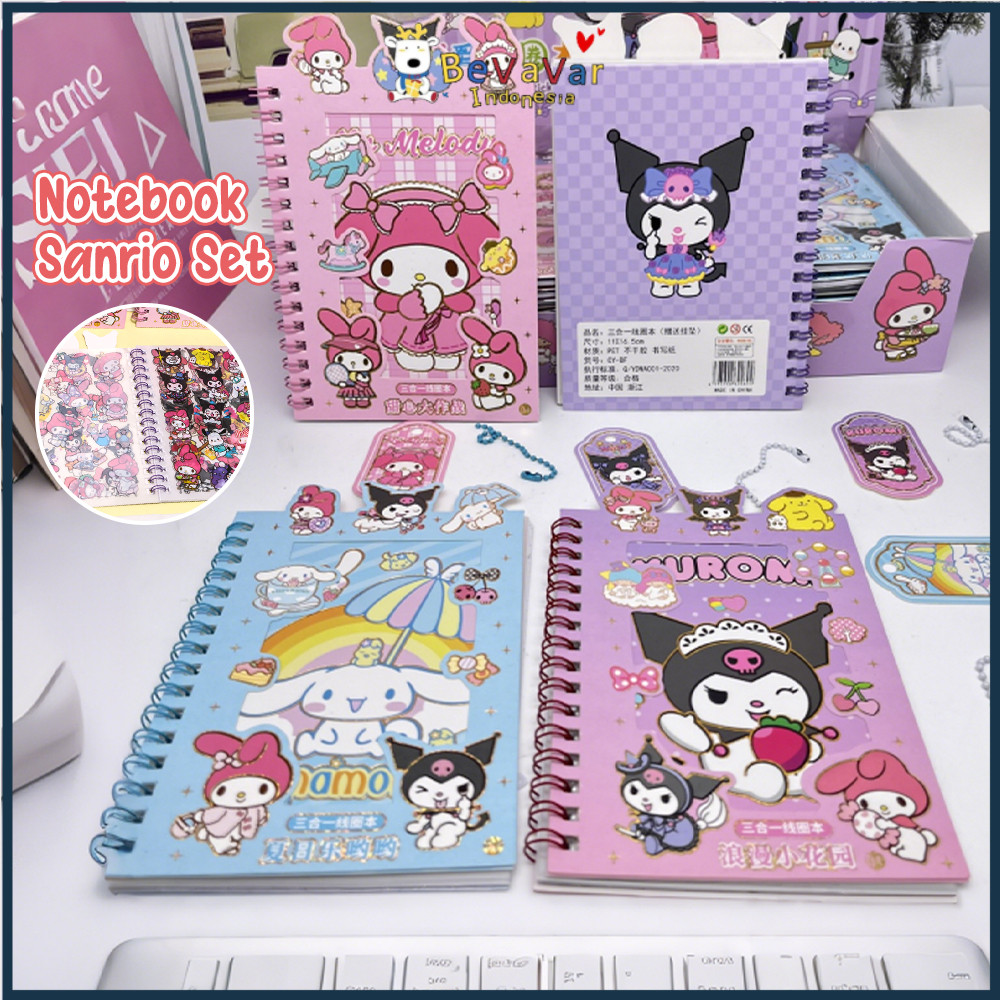 

BEVAVAR Stiker Buku Quicksand Shake Note Book Ring 3D