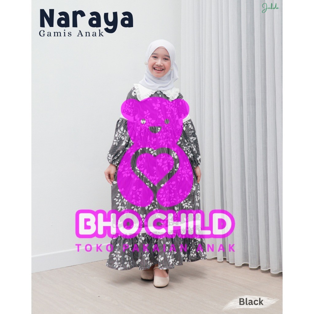 GAMIS ANAK REMAJA NARAYA / GAMIS ANAK PEREMPUAN REMAJA 5-11TH