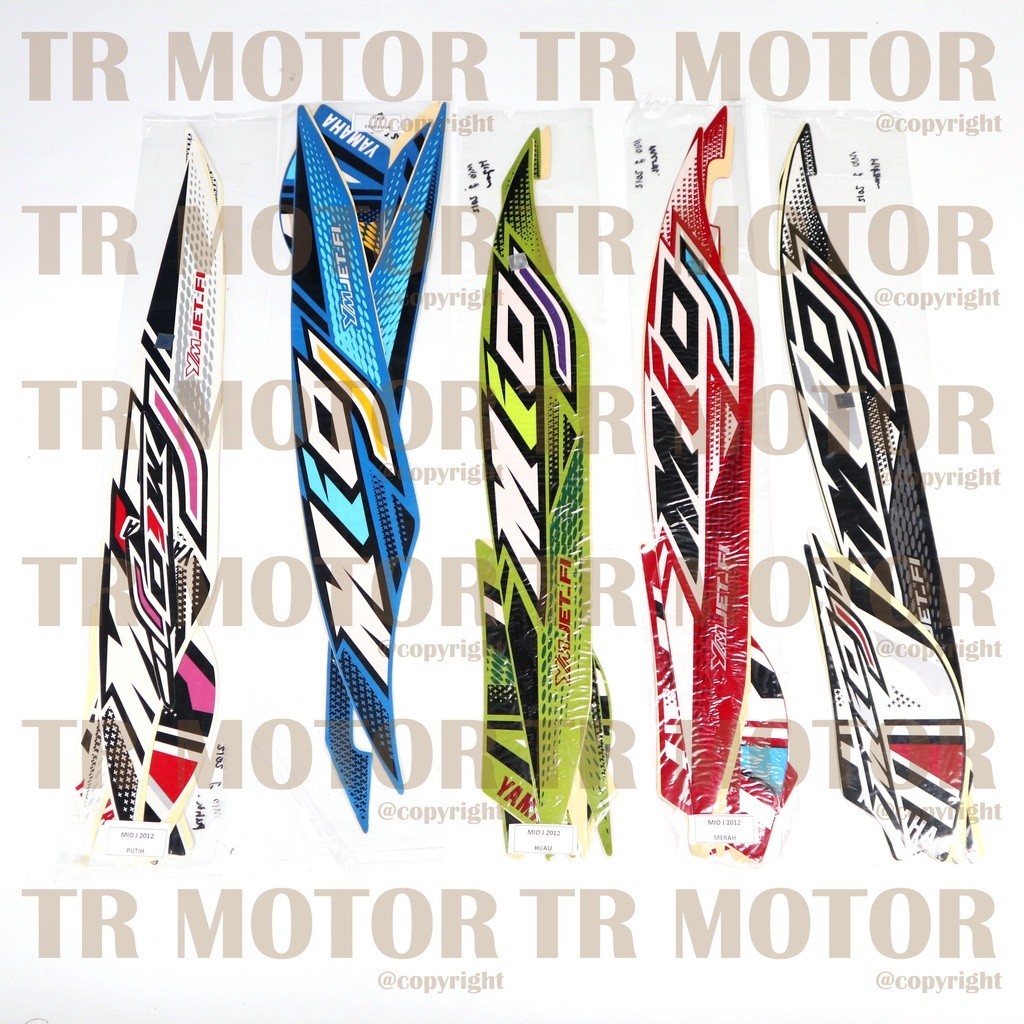 COD - Stiker Motor Mio J 2012 Sticker Striping Full Set Body Motor