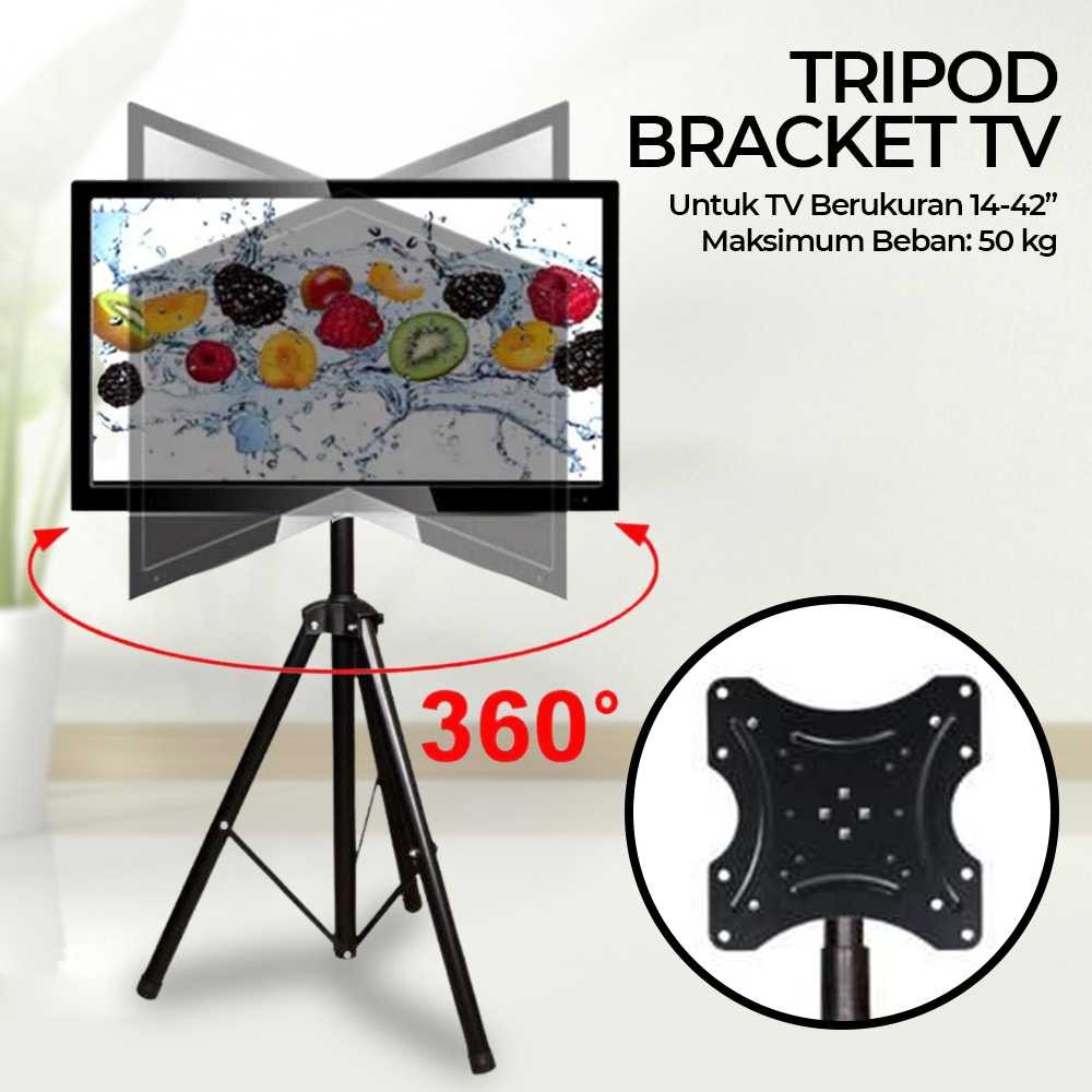 Hystore9 Fidck Tripod Bracket TV Floor Stand VESA 200 x 200 for 14-42 Inch TV - SPS-502