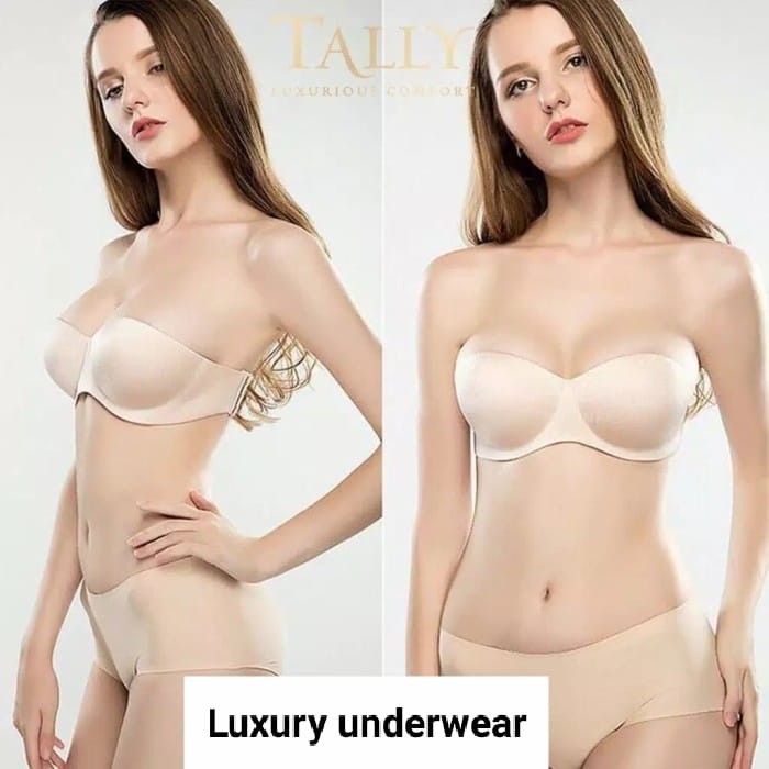 TALLY Bio bra Kait 221 Bra Push UP Double Strapless Invisible - Cream, 40