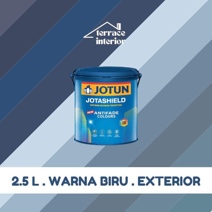 Cat Tembok Jotashield Antifade Exterior Jotun Warna Biru 2.5 L