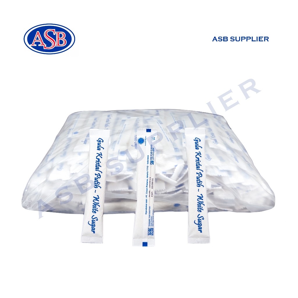 

White Sugar Stick / Gula Putih Stik (250 Pcs)