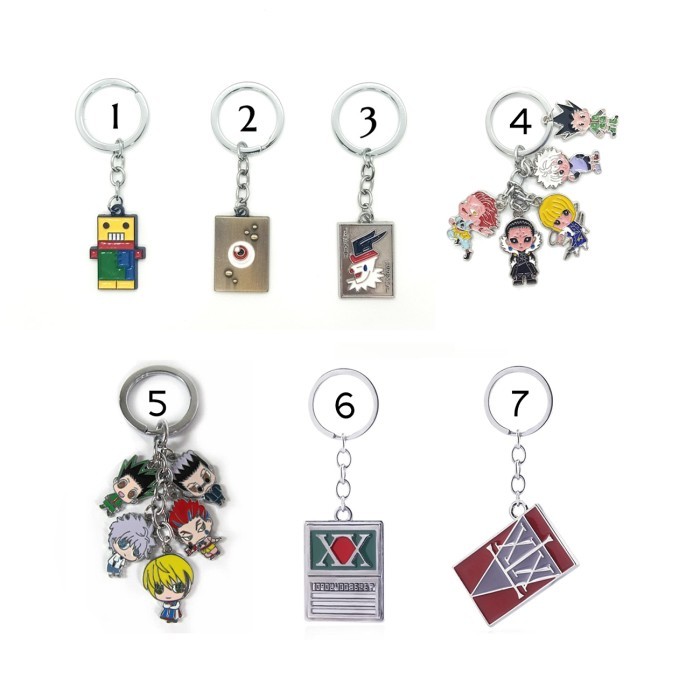 Gantungan kunci keychain anime hunter x hunter license card hijau