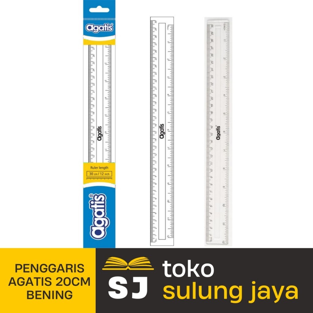 

PENGGARIS AGATIS 20CM BENING | AGATIS RULLER | PENGGARIS BENING AGATIS | PENGGARIS TRANSPARAN 20CM