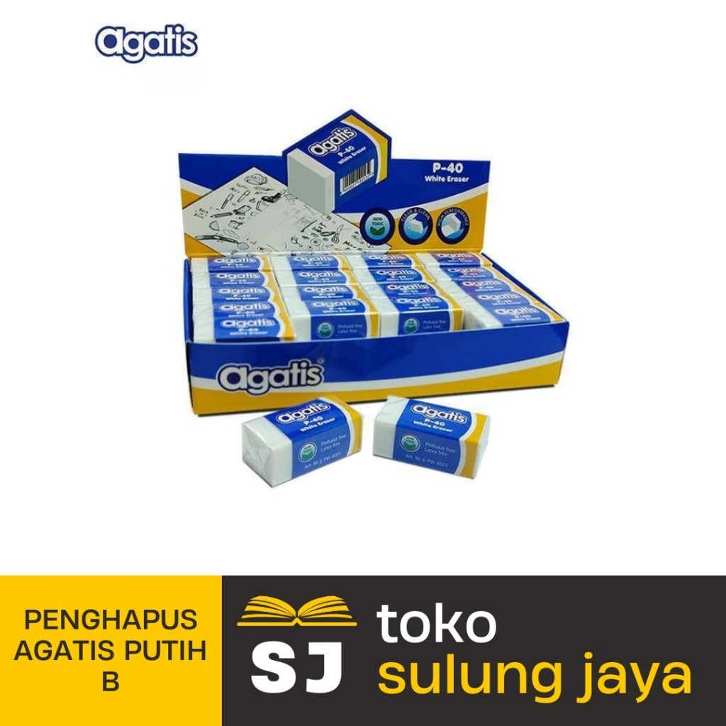 

PENGHAPUS AGATIS PUTIH BESAR | AGATIS ERASER WHITE