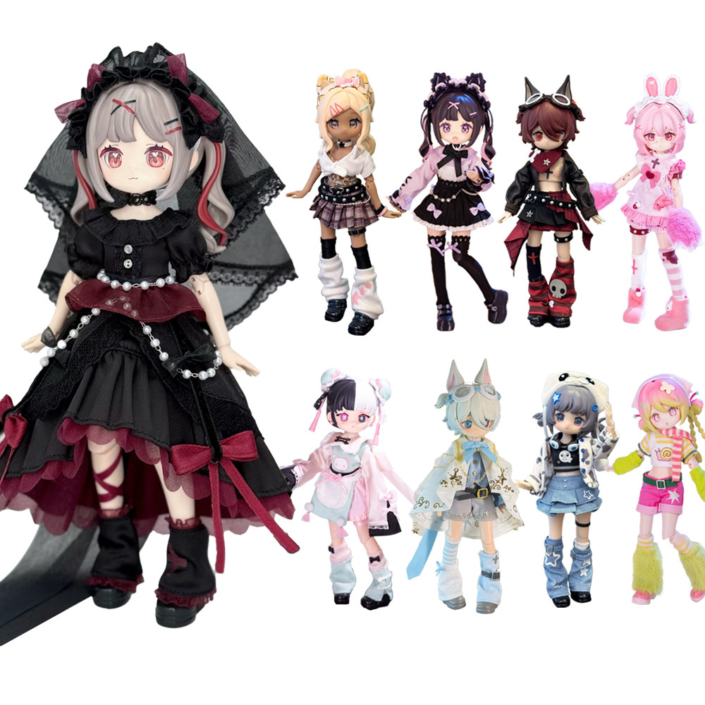 Freedom Advocates Electronic Cute Pet Blind Box 1/12 BJD movable joint Action Figure Decoration doll