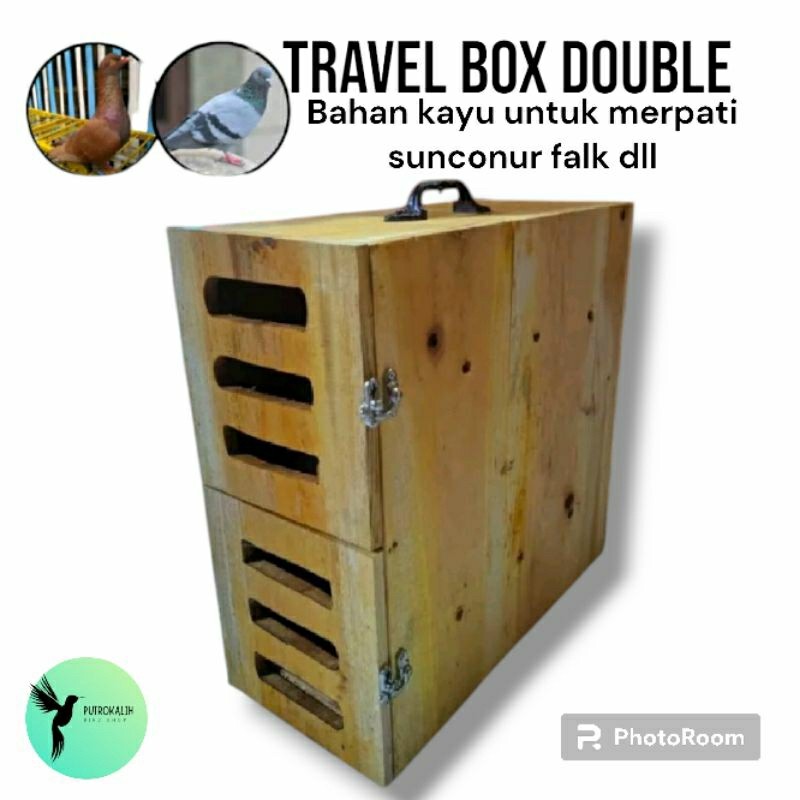 Travel Box Merpati Double tas box burung sunconur falk dll