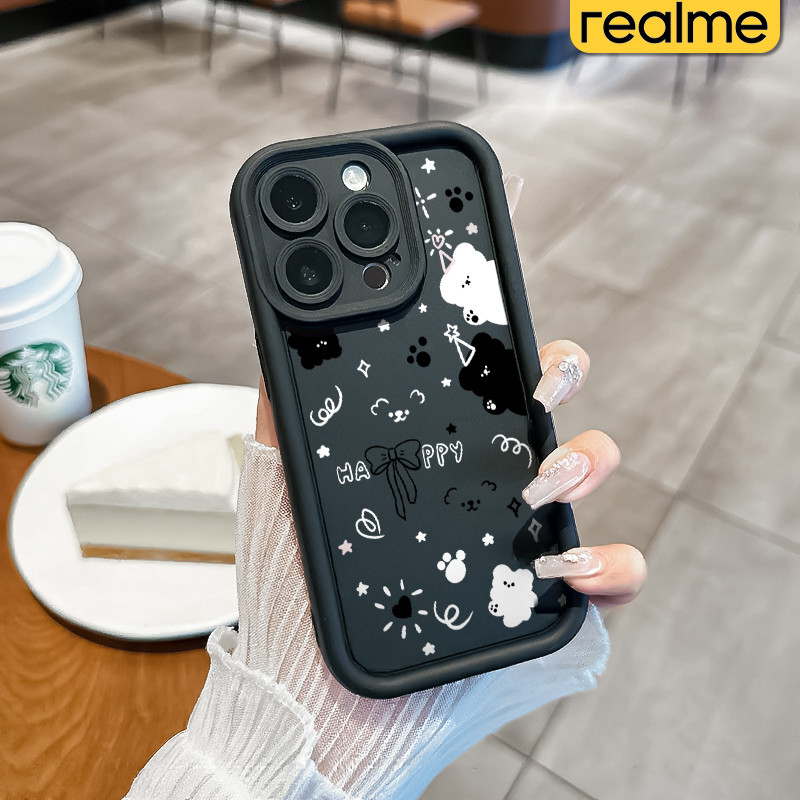 Coquette Beruang Keren Silicone Case Realme C53 C2 C15 C21Y C55 C35 C33 C31 C21 C30 C25 C20 C67 C11 