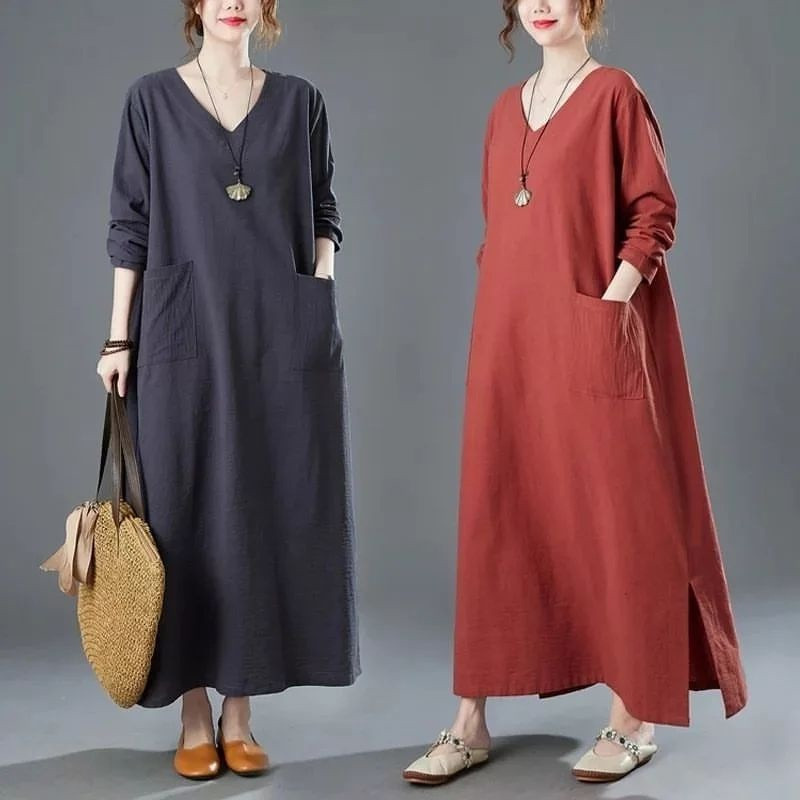 promo Alinea-Farsha Midi Dress Jumbo Polos Gamis Wanita Muslim Modern Kekinian Premium