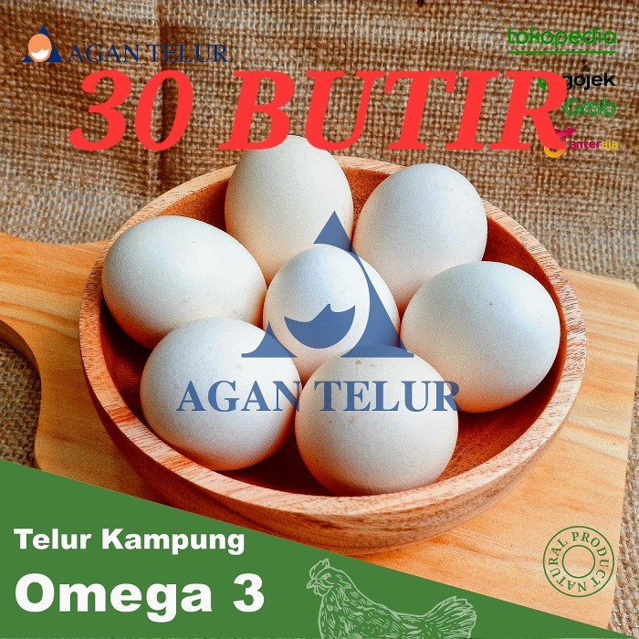 

Telur Kampung Omega 3 / 30 butir
