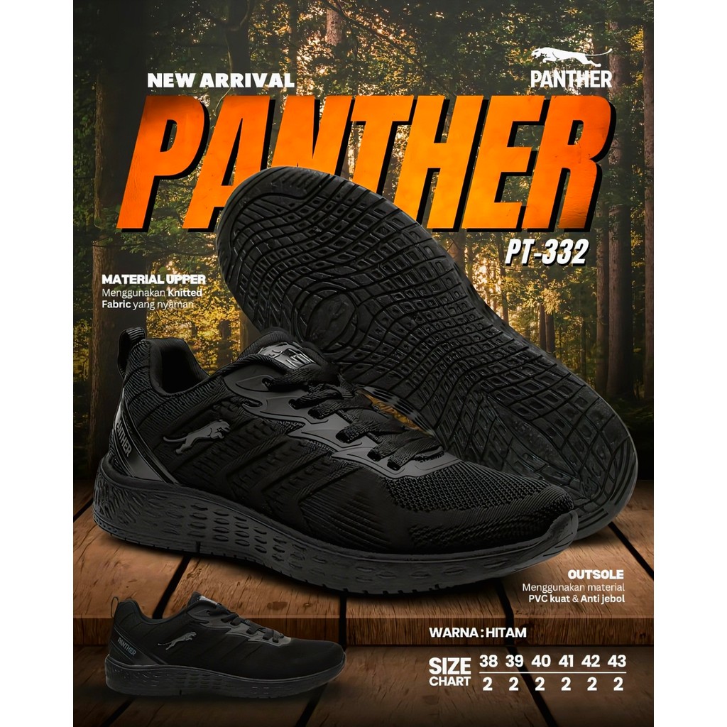 Sepatu Loggo Panther - Sepatu Sneakers PVC Casual Pria / Wanita Original