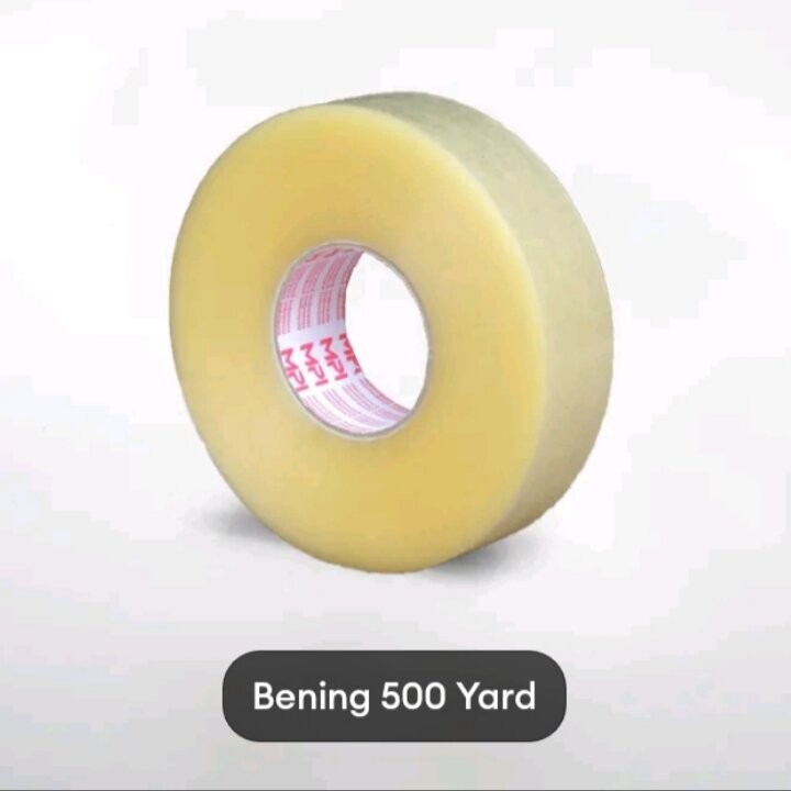 

Lakban Bening 45 mm x 500 Yard tebal berat 500 gram .