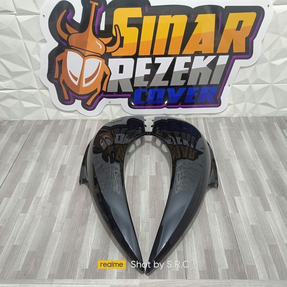 Win - Cover Body Bodi Set Scoopy Karbu Kyt Kiri Kanan Warna Violet Hitam Srp