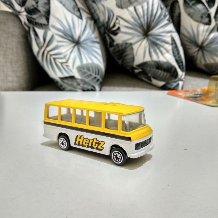 Mercedes Benz Bus Hertz Corgi Auto City Loose Rare VHTF Miniatur Mainan Diecast