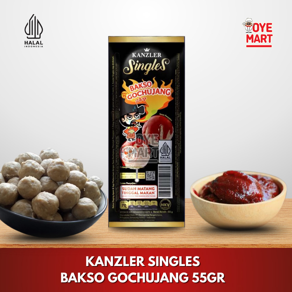 

KANZLER SINGLES BAKSO GOCHUJANG 55GR / BASO SAOS KOREA