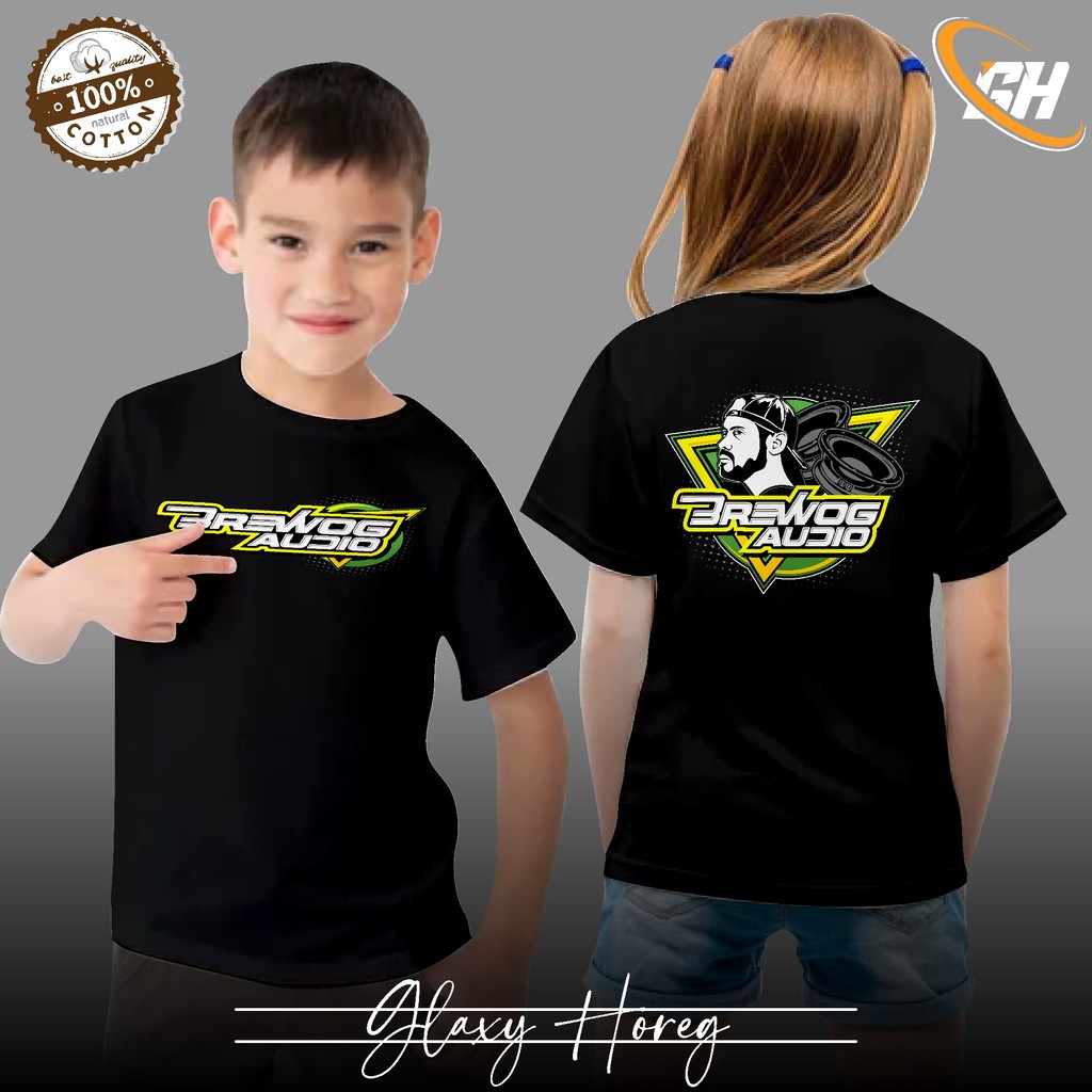 Kaos Anak Sound System  BREWOG AUDIO ANAK Original T-shirt kids Galaxy Horeg Kaos Ramadhan Horeg