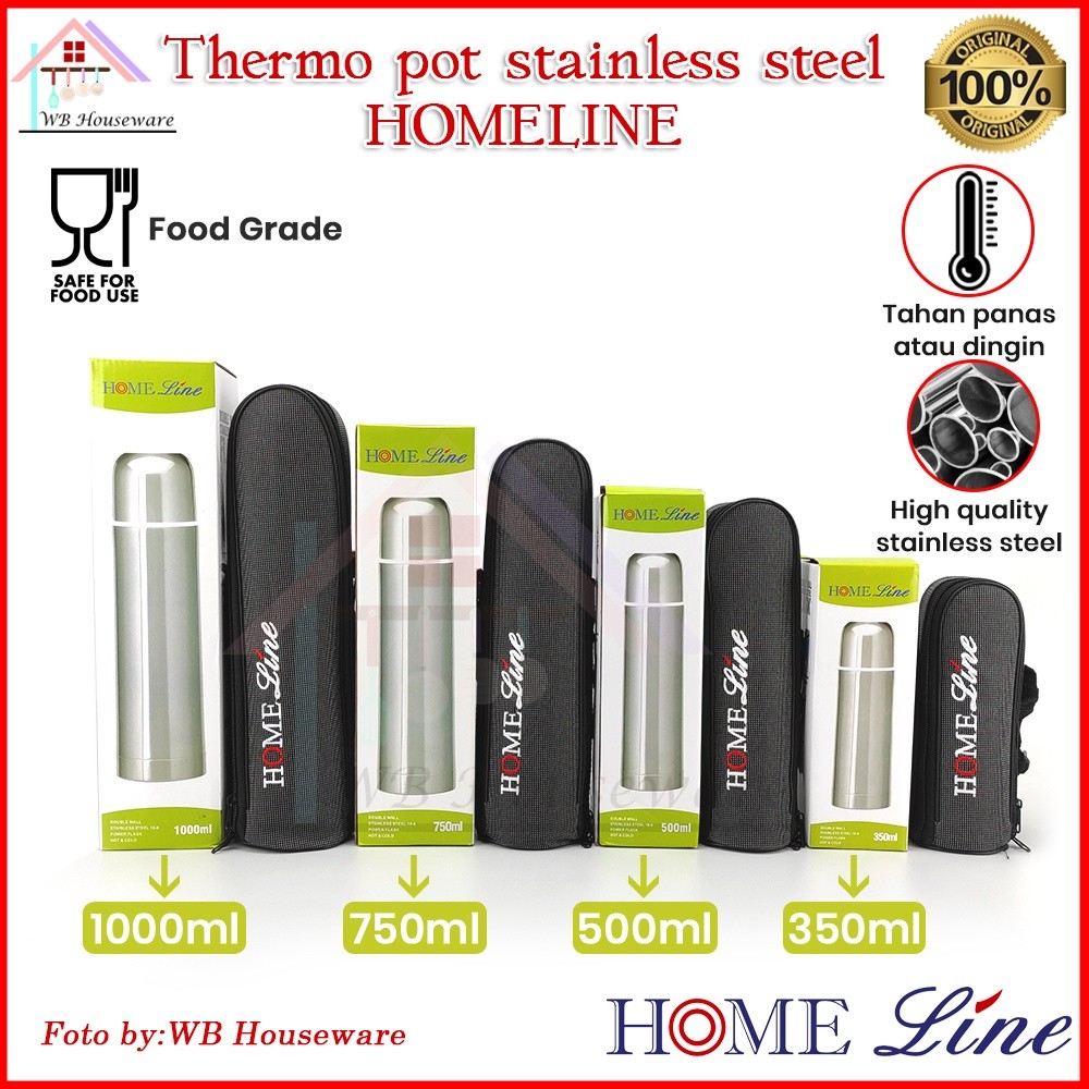 GANDISUARTINILARISSHOP HOME LINE Termos air panas / dingin tahan lama stainless steel / vacuum flask