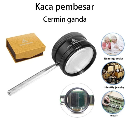 

TINATAH Kaca Pembesar 35x AB77 / Membaca Perhiasan Komponen/Lup Lensa Magnifier Handheld / Loupe