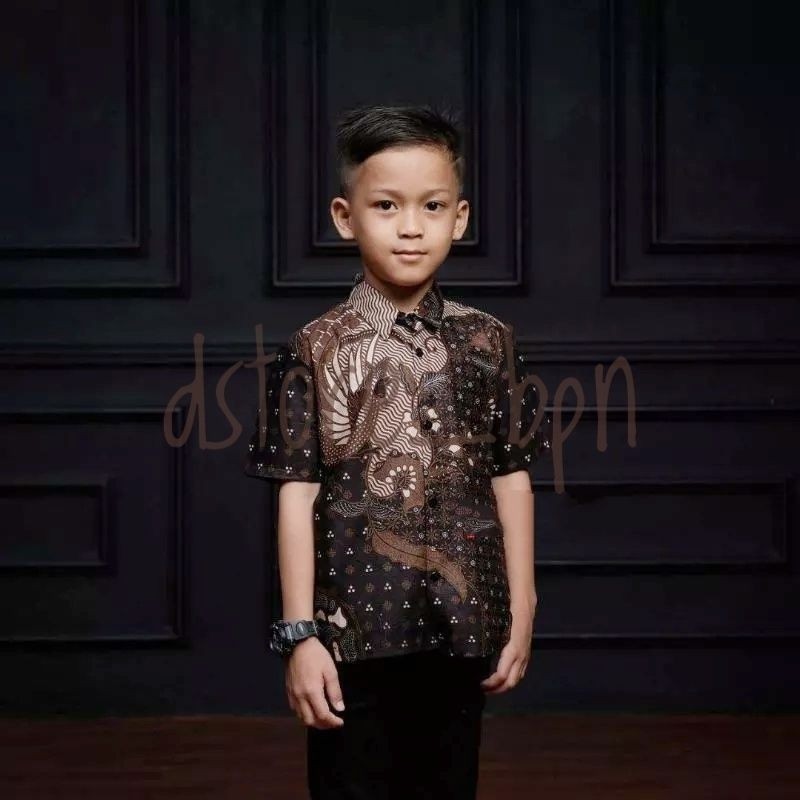 BEST SELLER Kemeja Batik Anak Pekalongan atasan baju hem pendek laki laki umur 3 4 5 6 7 th tahun to