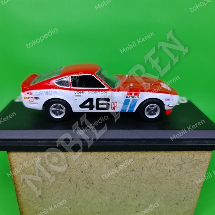 Pee99 Diecast Del Prado collection Racing Car 1970 BRE Datsun 240Z 1:43 red white