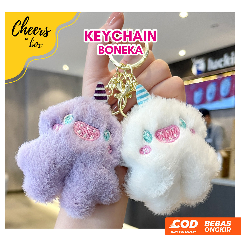 VIRAL Keychain Boneka / Gantungan Kunci Doll Lucu Karakter Monster / Duck / Rabbit / Gantungan Tas /