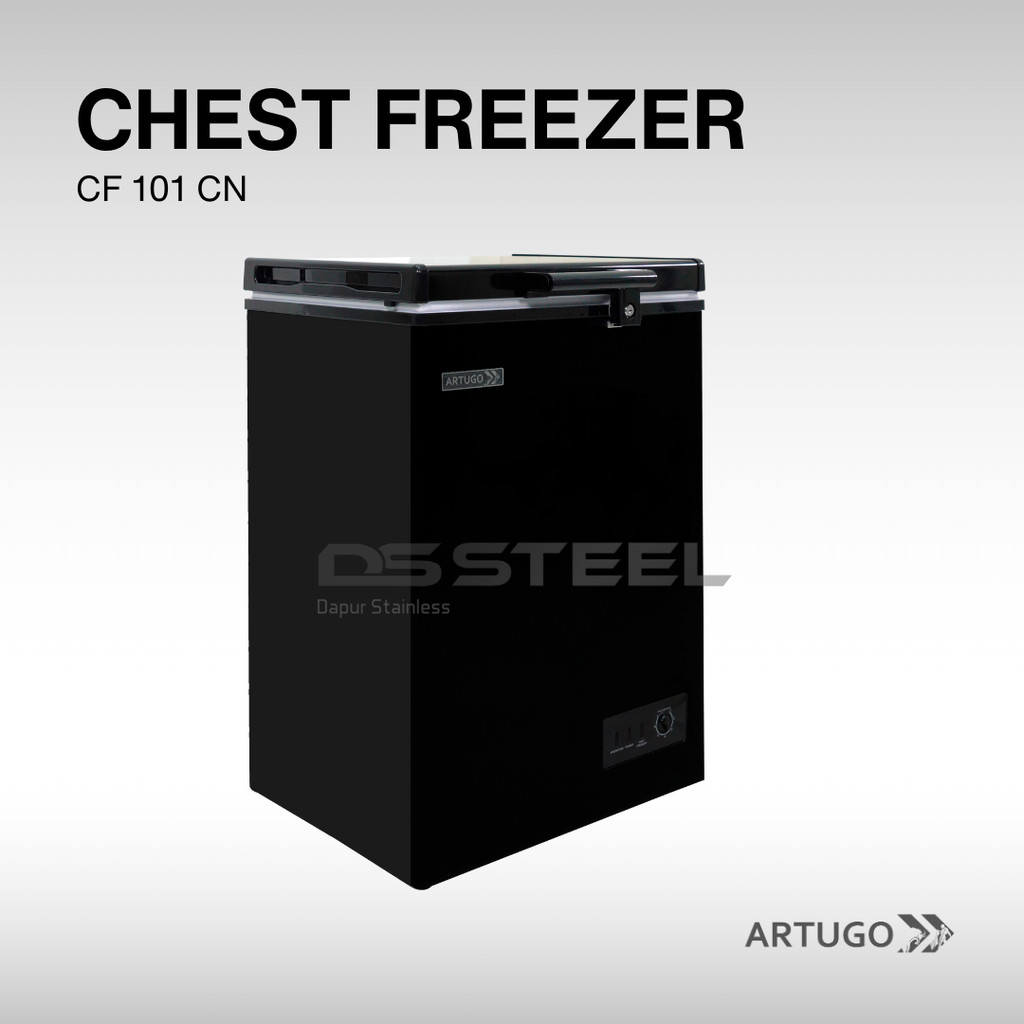 ARTUGO Chest Freezer / Freezer Box / Freezer Artugo CF-101 CN / CF 101CN Black