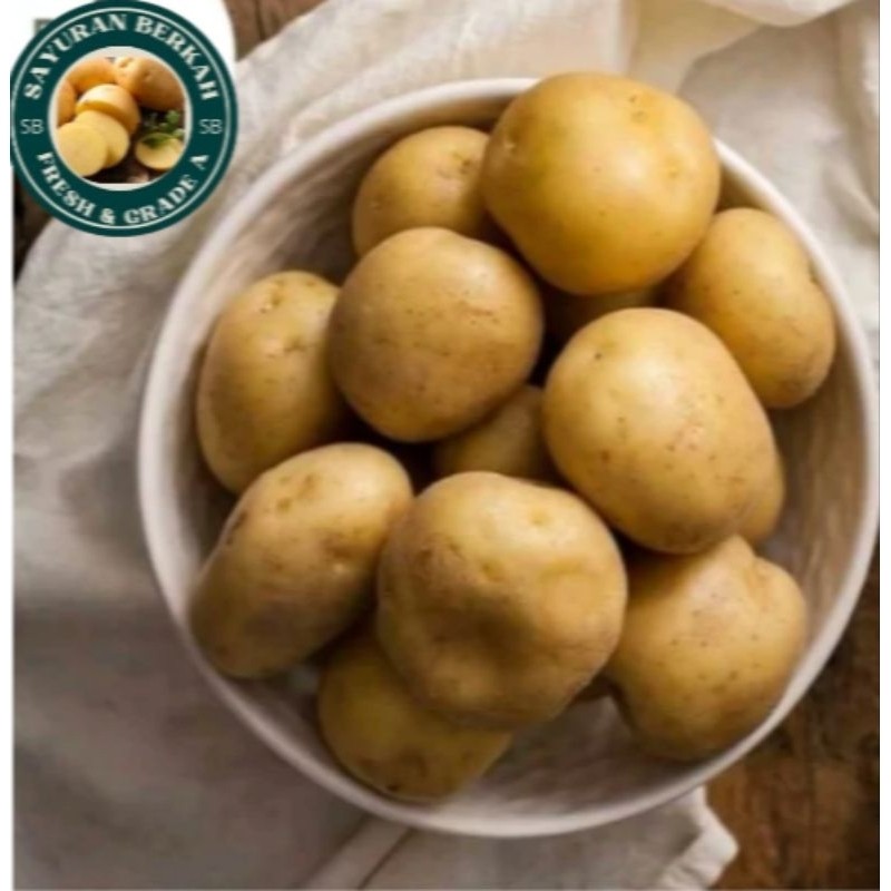 

TERLARIS 1Kg Kentang Super Grade A++ Kentang Bahan Dapur Sayuran