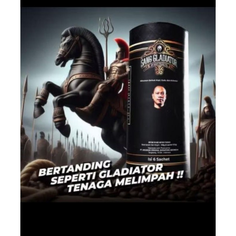 

KOPI SANG GLADIATOR COFFEE 1 KALENG ( 6 SACHET)