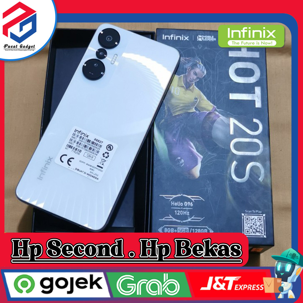 Infinix Hot 20S Ram 8GB + Extended Ram 5GB Rom 128GB Second Grade A