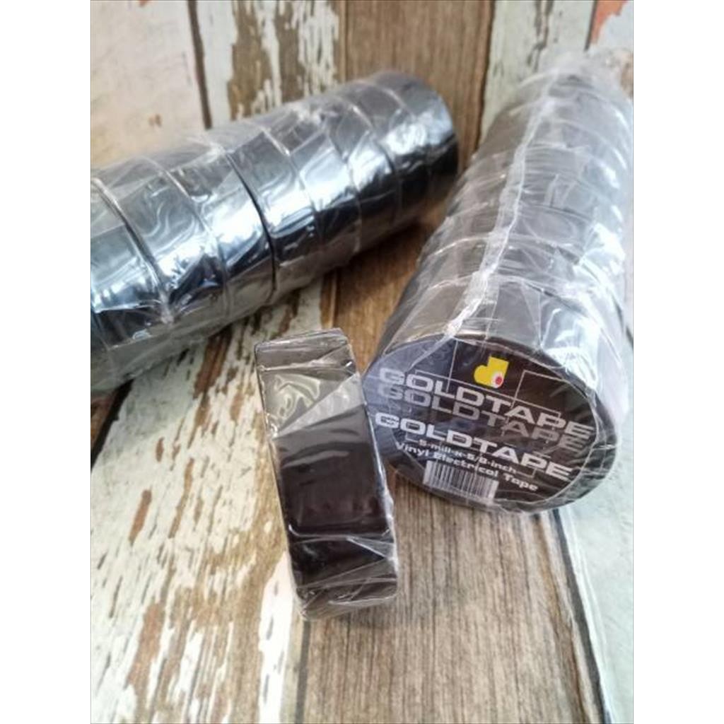 Isolasi Listrik PVC Vinyl Electrical Tape Gulungan Perekat Kabel Aman