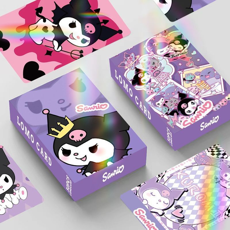

30/92Pcs Kuromi Card New Sanrio Cartoon Photocards Photo Card Cute High Quality HD Postcard Collection LOMO Cards Postcard Gift