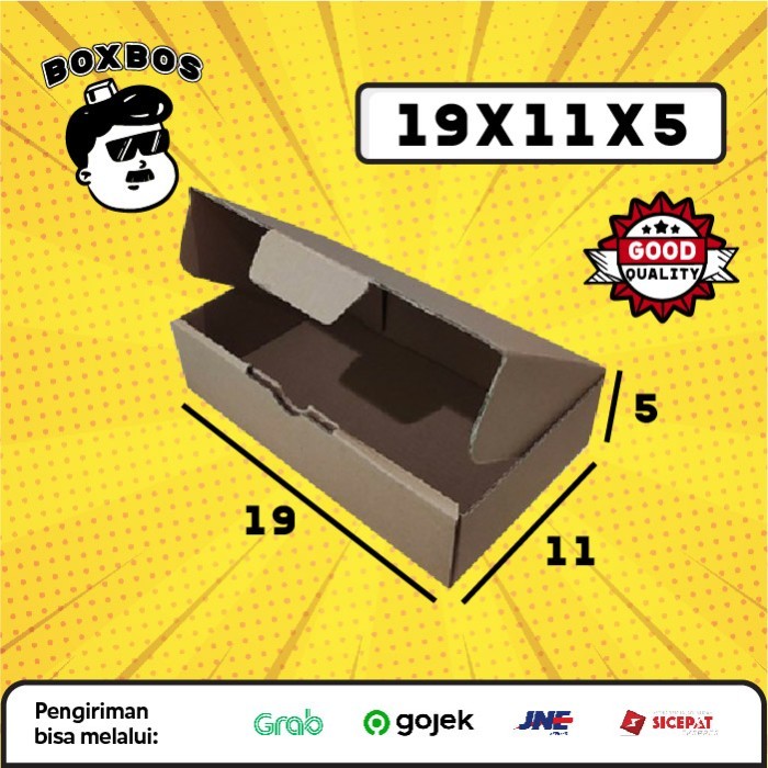 

19x11x5 CM Pizza KARDUS Corrugated Packaging Box packing Diecut