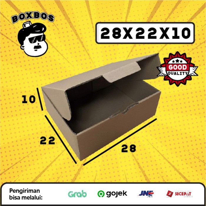 

28x22x10 CM Pizza KARDUS Corrugated Packaging Box packing Diecut