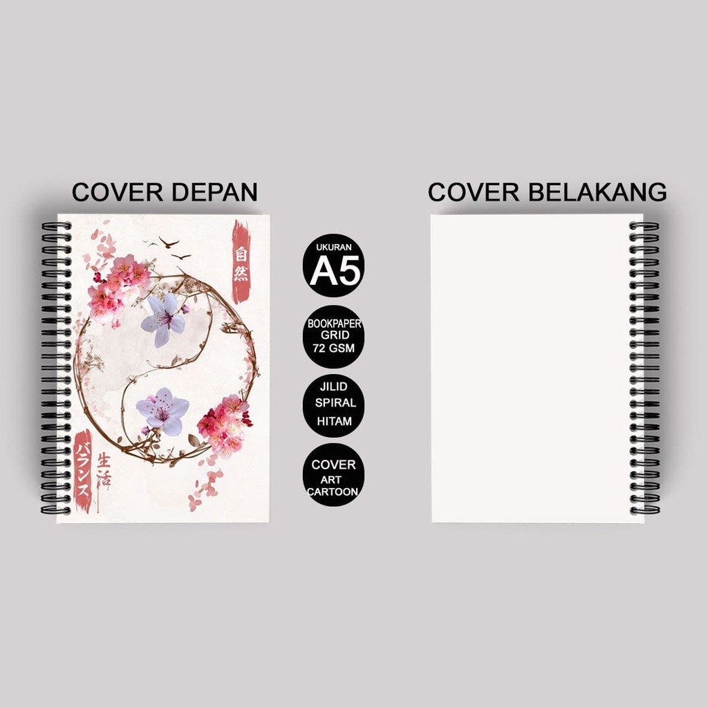 

Notebook Buku Grid Mandarin Chinese Bookpaper Termurah Spiral Kawat