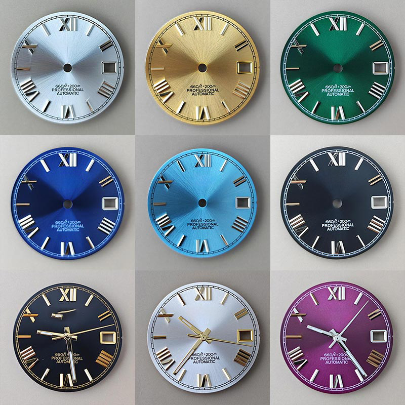 

The new journal Sun Print Roman Literal S logo dial is 28.5mm suitable for NH35/36 movement