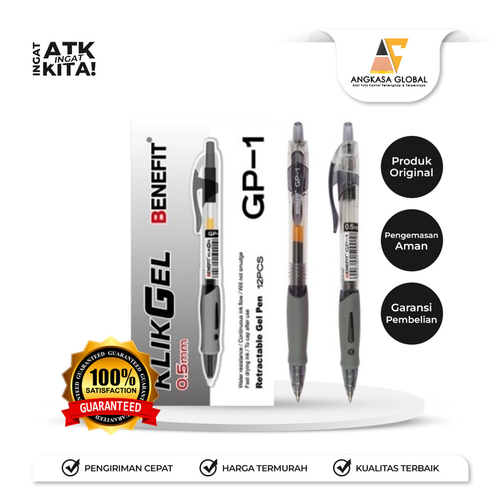 

BENEFIT PULPEN KLIKGEL GP-1 (1LSN/ 12PCS)