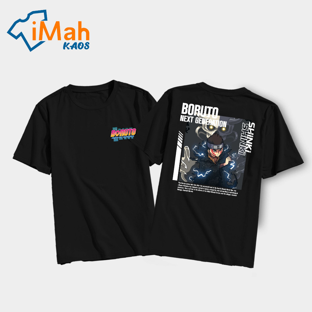 Housemith - KAOS ANIME BORUTO [ Shinki ] - Kaos Anime BORUTO Pria & Wanita | Kaos Distro Japan | Kao
