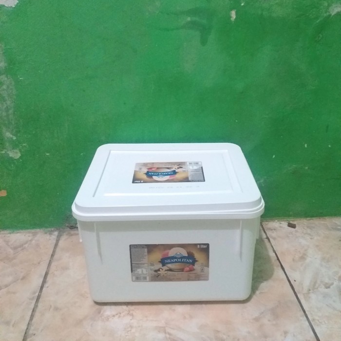 Box Ice Cream 8L / Ember Es Krim 8L Campina - diamond putih, 8liter kotak